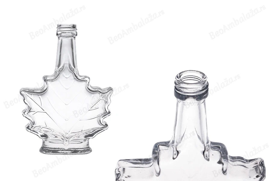Staklena flaša 50 ml (PP18) u obliku lista – 6 kom-slika_proizvoda