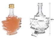 Staklena flaša 50 ml (PP18) u obliku lista – 6 kom