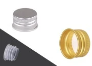 Aluminijumski zatvarač (PP24) srebrni ili zlatni mat i plastični čep - 6 kom Aluminijumski zatvarač (PP24) srebrni ili zlatni mat i plastični čep - 6 kom