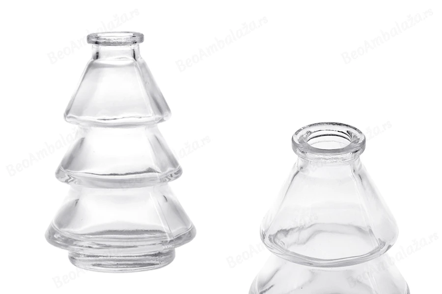 Staklena flaša 100 ml u obliku jelke-slika_proizvoda