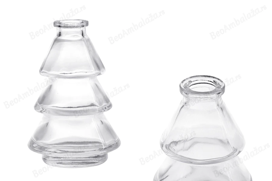 Staklena flaša 100 ml u obliku jelke-slika_proizvoda