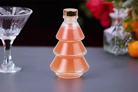 Staklena flaša 100 ml u obliku jelke – 6 kom-3