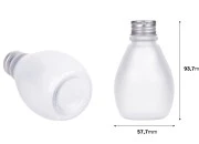 Staklena bočica 100 ml peskirana sa aluminijumskim zatvaračem – 6 kom