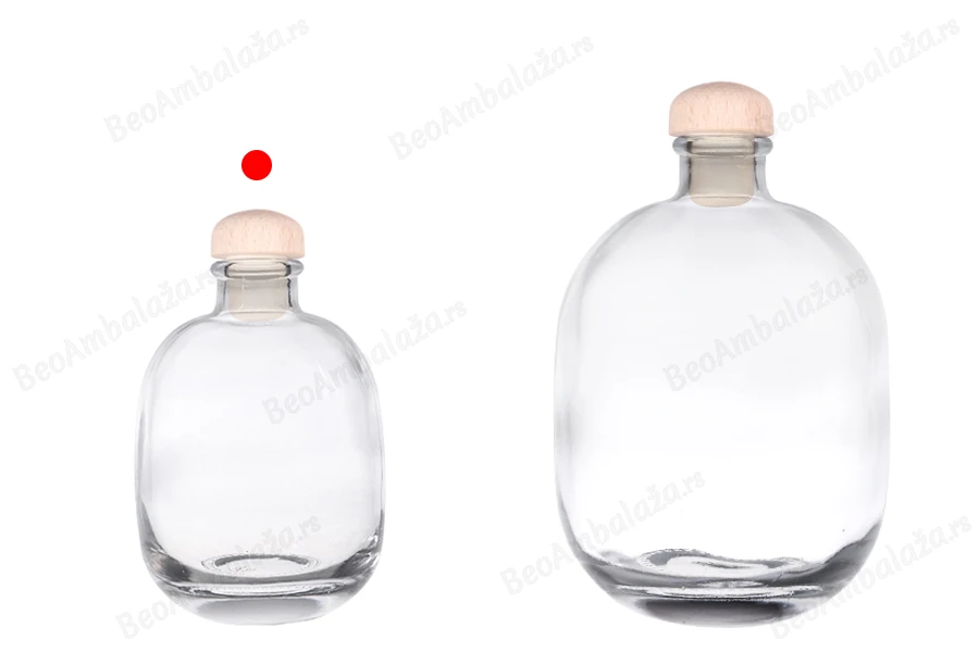Elegantna bočica 250 ml sa čepom i termoskupljajućom kapicom-grupa_slika