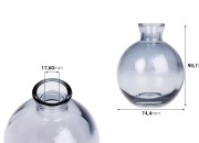 Staklena siva bočica 160 ml za osveživač prostora Staklena siva bočica 160 ml za osveživač prostora