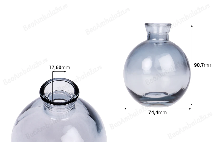 Staklena siva bočica 160 ml za osveživač prostora-dimenzije_slike