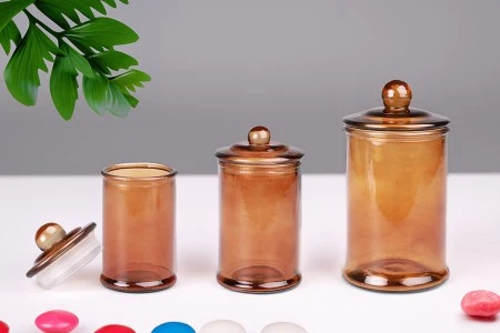 Staklena tegla 150 ml karamel sa staklenim poklopcem i hermetičkim zatvaranjem-3