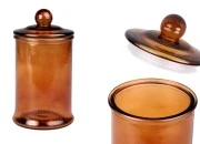 Staklena tegla 750 ml karamel sa staklenim poklopcem i hermetičkim zatvaranjem Staklena tegla 750 ml karamel sa staklenim poklopcem i hermetičkim zatvaranjem