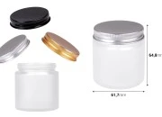 Staklena tegla 100ml peskirana sa aluminijumskim zatvaračem i unutrašnjom zaptivkom - 6 kom Staklena tegla 100ml peskirana sa aluminijumskim zatvaračem i unutrašnjom zaptivkom - 6 kom