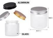 Staklena tegla 100ml peskirana sa aluminijumskim zatvaračem i unutrašnjom zaptivkom - 6 kom Staklena tegla 100ml peskirana sa aluminijumskim zatvaračem i unutrašnjom zaptivkom - 6 kom