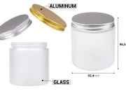 Staklena tegla 500ml peskirana sa aluminijumskim zatvaračem i unutrašnjom zaptivkom - 6 kom Staklena tegla 500ml peskirana sa aluminijumskim zatvaračem i unutrašnjom zaptivkom - 6 kom
