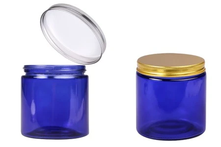 Staklena tegla 500ml plava sa aluminijumskim zatvaračem i unutrašnjom zaptivkom - 6 kom-1