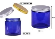 Staklena tegla 500ml plava sa aluminijumskim zatvaračem i unutrašnjom zaptivkom - 6 kom Staklena tegla 500ml plava sa aluminijumskim zatvaračem i unutrašnjom zaptivkom - 6 kom
