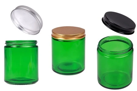 Staklena tegla 250 ml zelena sa aluminijumskim zatvaračem sa unutrašnjom zaptivkom – 6 kom-1