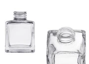 Četvrtasta staklena bočica 100 mL (PP 28), pogodna za osveživače prostora Četvrtasta staklena bočica 100 mL (PP 28), pogodna za osveživače prostora