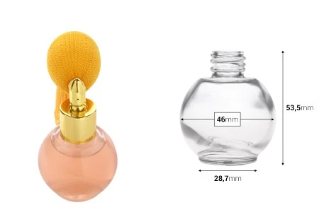 Staklena flašica 30 mL (18/415) u obliku kugle-2