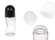 Roll - on staklena bočica 50mL sa crnim ili belim zatvaračem