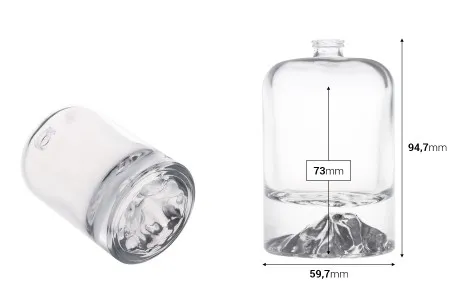 Luksuzna parfemska bočica 100 mL sa sigurnosnim Crimp zatvaranjem od 15 mm-2