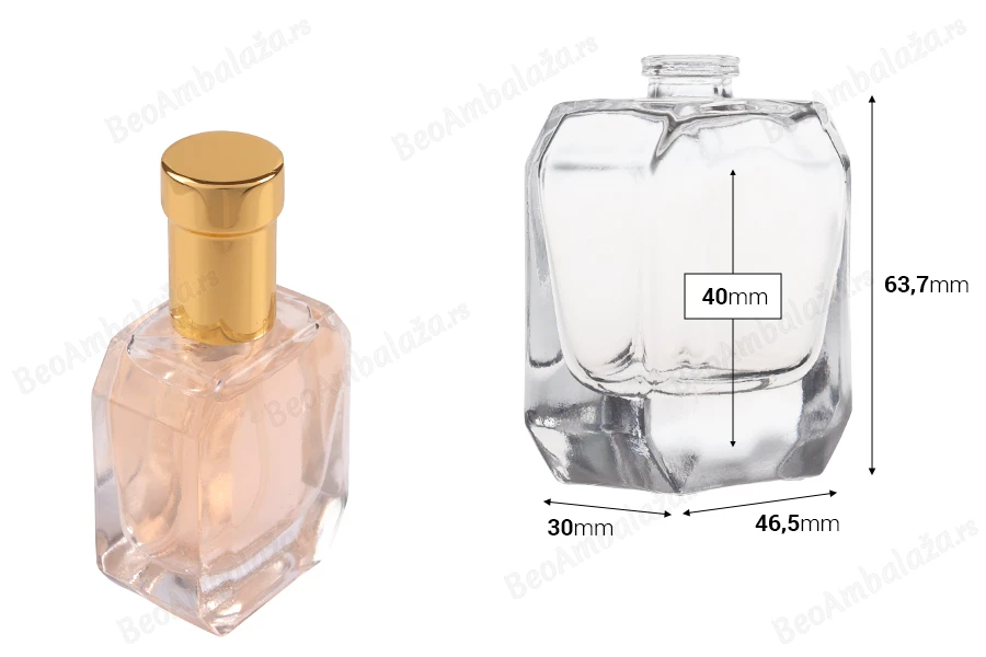 Parfemska bočica 30 mL sa sigurnosnim Crimp zatvaranjem od 15 mm-dimenzije_slike
