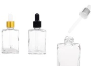 Staklena providna bočica 30 mL sa pipetom u više boja