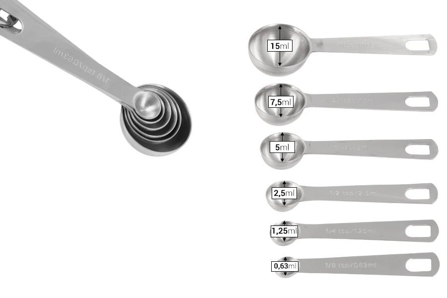 Merne kašike od nerđajućeg čelika (SET od 6 kom)-dimenzije_slike