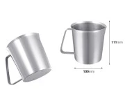 Posuda od nerđajućeg čelika (Inox) sa menzurom i drškom 700mL-dimenzije_slike