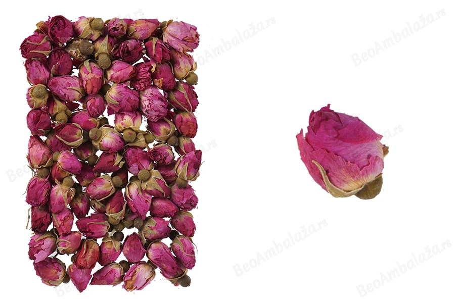Suvi roze pupoljci ruže za dekoraciju - 25 gr-dimenzije_slike