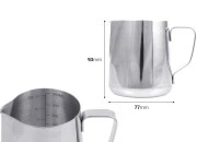Posuda od nerđajućeg čelika (Inox) sa menzurom i drškom 350mL
