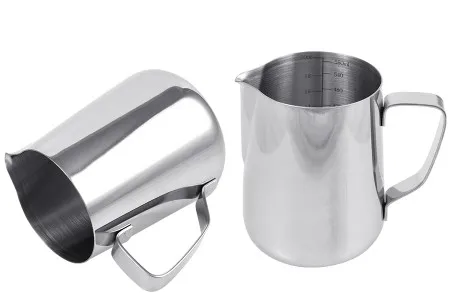 Posuda od nerđajućeg čelika (Inox) sa menzurom i drškom 580mL-1