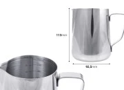 Posuda od nerđajućeg čelika (Inox) sa menzurom i drškom 580mL