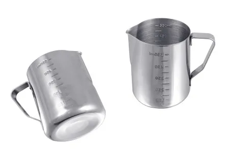 Posuda od nerđajućeg čelika (Inox) sa menzurom i drškom 550mL-1