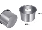 Posuda od nerđajućeg čelika (Inox) za Bain-Marie 160 mm