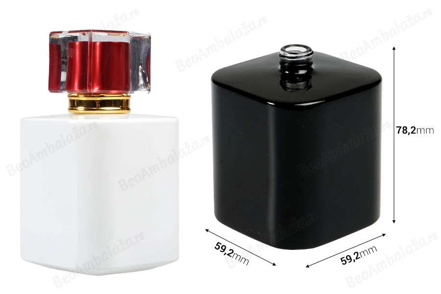 Staklena luksuzna bočica za parfeme 100 ml (15/400) u crnoj ili beloj boji-dimenzije_slike