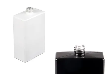 Staklena pravougaona parfemska bočica 100mL (15/400) crne ili bele boje-1