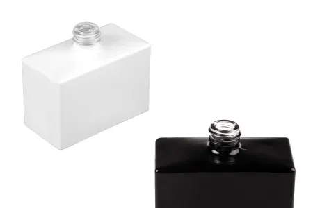 Staklena pravougaona parfemska bočica 30mL (15/400) crne ili bele boje-1