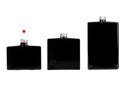 Staklena pravougaona parfemska bočica 30mL (15/400) crne ili bele boje-5