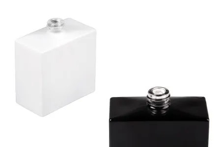 Staklena pravougaona parfemska bočica 50mL (15/400) crne ili bele boje-1