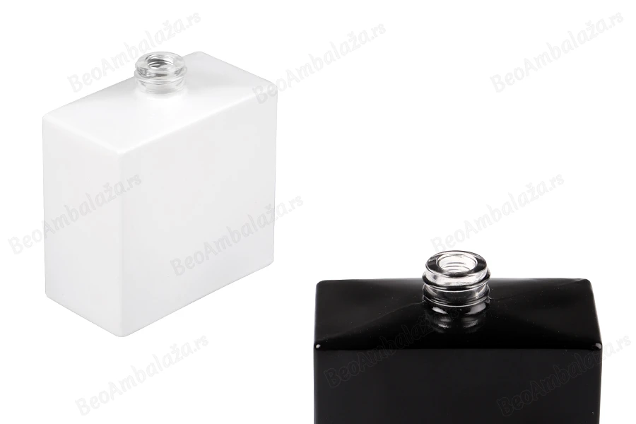 Staklena pravougaona parfemska bočica 50mL (15/400) crne ili bele boje-slika_proizvoda