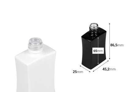 Staklena bočica za parfeme 30mL pravougaona u crnoj ili beloj boji (18/415)-2