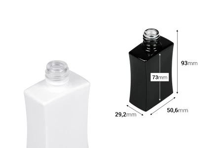 Staklena bočica za parfeme 50mL pravougaona u crnoj ili beloj boji (18/415)-2