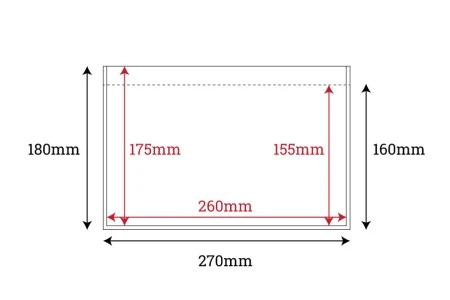 Samolepljive koverte za kurirska prateća dokumenta (packing liste) 270x180 mm - 100 kom-2