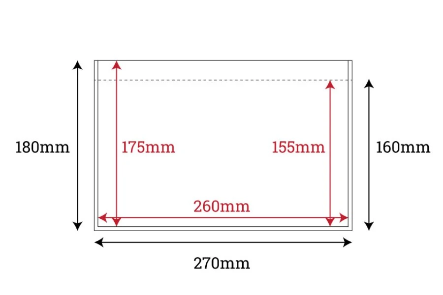 Samolepljive koverte za kurirska prateća dokumenta (packing liste) 270x180 mm - 100 kom Samolepljive koverte za kurirska prateća dokumenta (packing liste) 270x180 mm - 100 kom