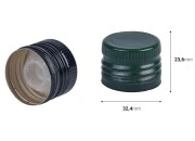 Aluminijumski navojni zatvarač sa regulatorom toka, uz mogućnost zaptivanja PP 31.5 X 24-dimenzije_slike