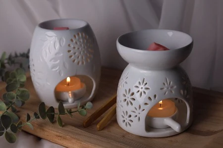 Keramički osveživač prostora za svećice i aromatična ulja-5