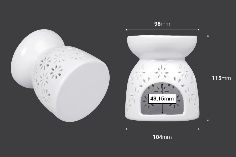 Keramički osveživač prostora za svećice i aromatična ulja Keramički osveživač prostora za svećice i aromatična ulja