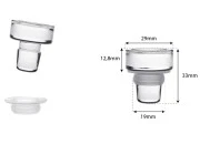 Stakleni providni čep Φ19 Stakleni providni čep Φ19-dimenzije_slike