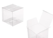Sklopiva providna PET kutija za pakovanje 70x70x70 mm - 50 kom