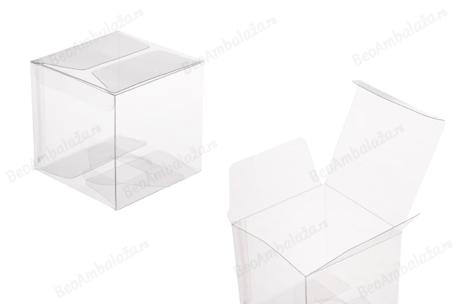 Sklopiva providna PET kutija za pakovanje 70x70x70 mm - 50 kom-slika_proizvoda