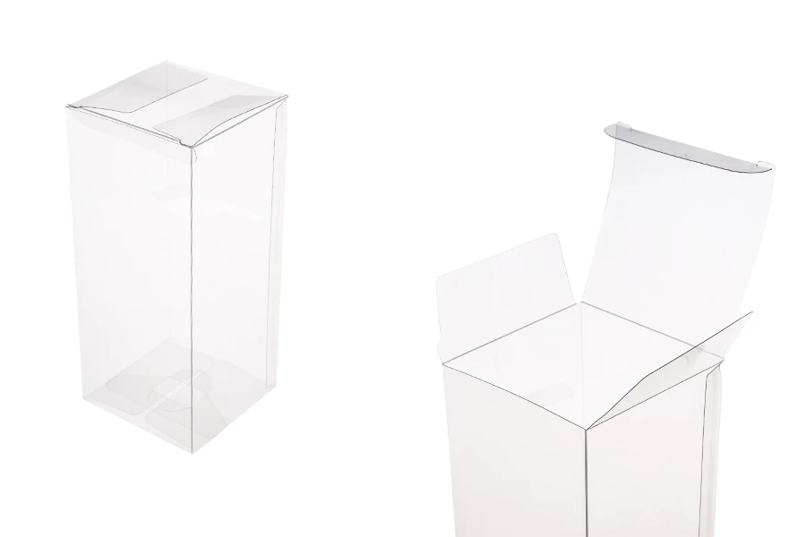 Sklopiva providna PET kutija za pakovanje 70x70x160 mm - 50 kom Sklopiva providna PET kutija za pakovanje 70x70x160 mm - 50 kom
