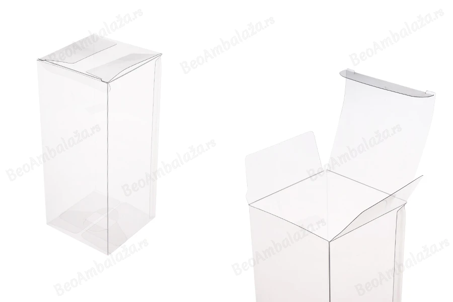 Sklopiva providna PET kutija za pakovanje 70x70x160 mm - 50 kom-slika_proizvoda